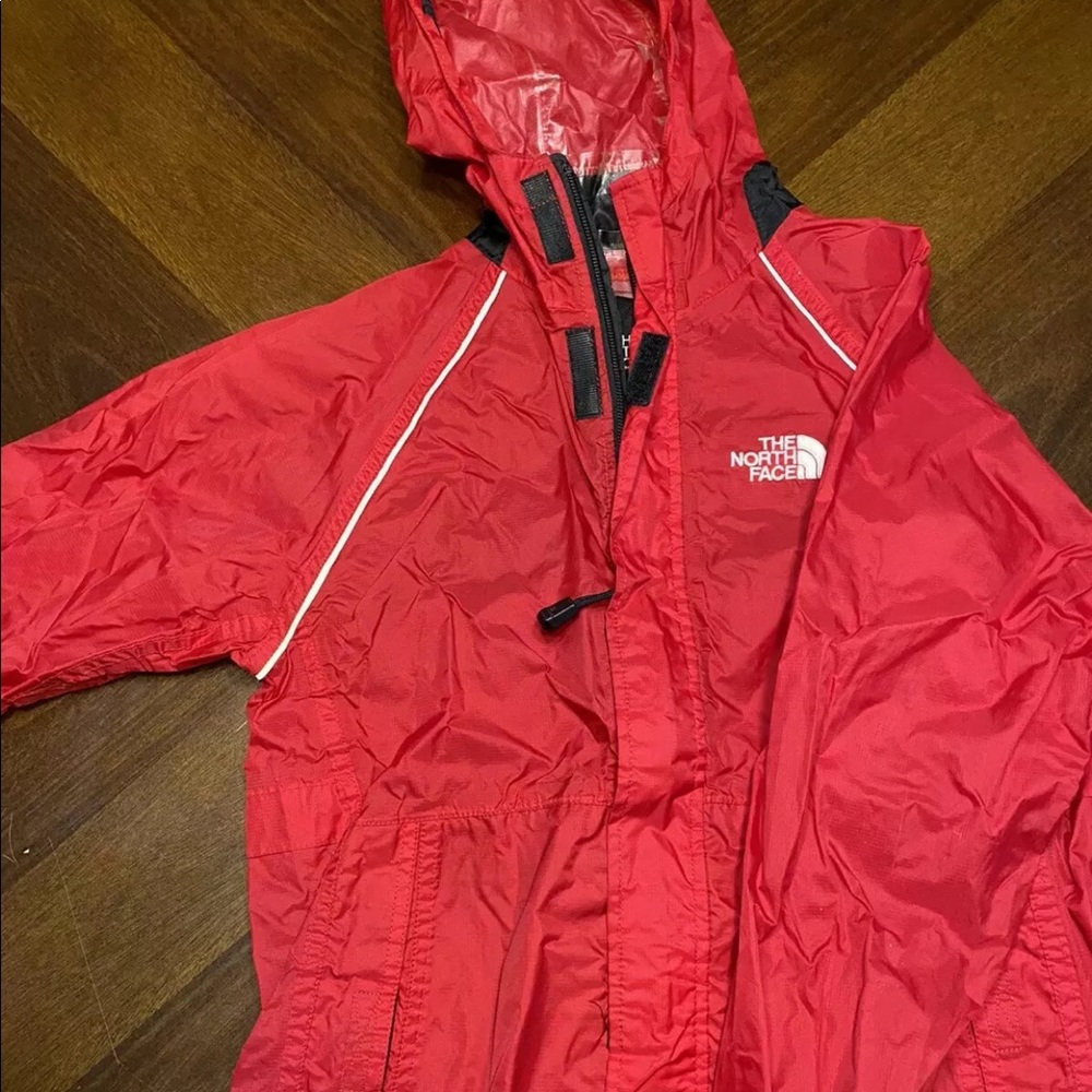 North face raincoat jacket kids size Med